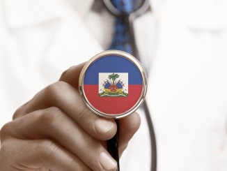 Stethoscope with national flag conceptual series - Haiti
